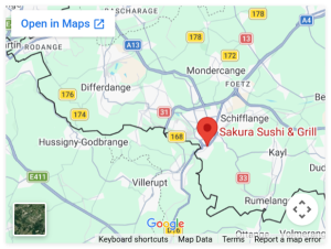 Sakura Sushi Grill, 16 rue du Brill, L-4041 Esch-sur-Alzette — ouvrir dans Google Maps